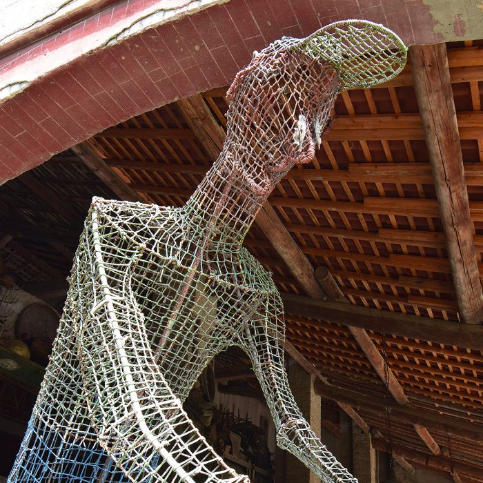 Museo Guatelli - Il ciclista dello scultore Pietro Miodini, donato al Museo