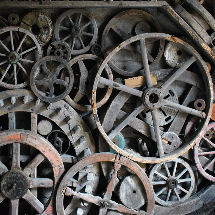 Museo Guatelli - Ruote di un carro agricolo